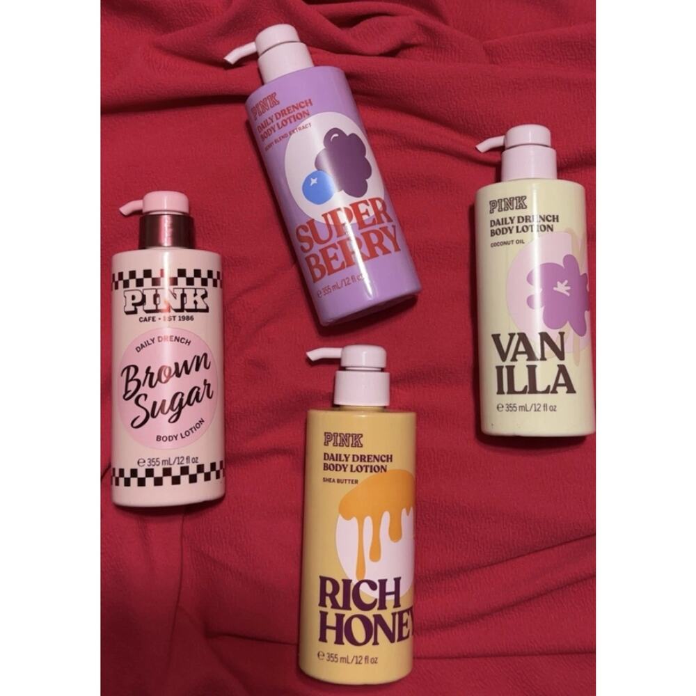 4 Pack - Pink Victoria’s Secret Body Lotion Set
